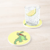 幸せで永続的な漫画のわに コースター (側面)