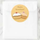 幸せで甘いハヌカー ラウンドシール (バッグ)