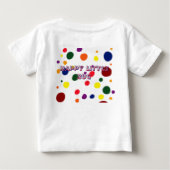 幸せで笑顔があふれる ベビーTシャツ (裏面)