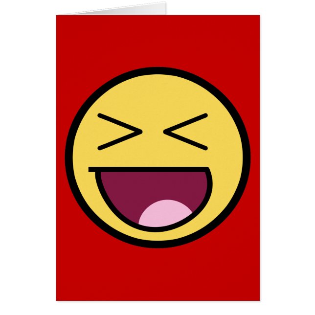 幸せで素晴らしい顔カード (正面)