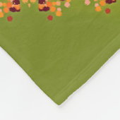 幸せで腰回りが大きな曼荼羅 フリースブランケット (角)