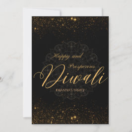 幸せで豊かなDiwaliカスタマイズ シーズンカード