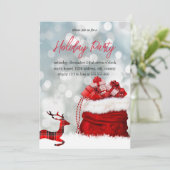 幸せで賛美クリスマスのお祝い 招待状 (スタンド正面)