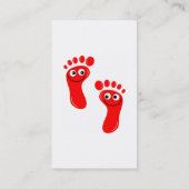 幸せで赤い足 名刺 (裏面)