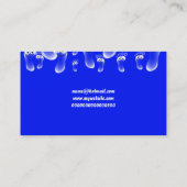 幸せで青い足、あなたの名前ここに 名刺 (裏面)