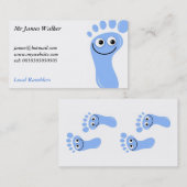 幸せで青い足、ジェームスWalker氏、 名刺 (正面/裏面)