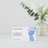 幸せで青い足、ジェームスWalker氏、 名刺 (スタンド正面)