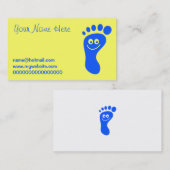 幸せで青い足 名刺 (正面/裏面)