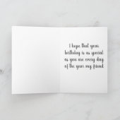 幸せで非常に特別な誕生日私の友人 カード (内部)