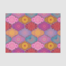 幸せで鮮やかな種族のボヘミアのティッシュペーパー