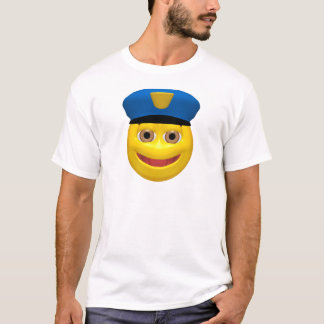 幸せで黄色い警官 Tシャツ