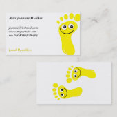 幸せで黄色い足 名刺 (正面/裏面)