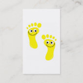 幸せで黄色い足 名刺 (裏面)