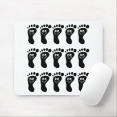 幸せで黒い足 マウスパッド (マウス)