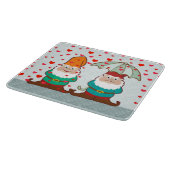 幸せで、気難しい格言 カッティングボード (角)