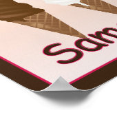 幸せとはアイスクリームポスター ポスター (角)