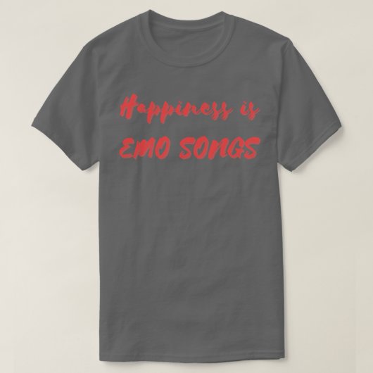 幸せとはエモの歌 Tシャツ (デザイン正面)
