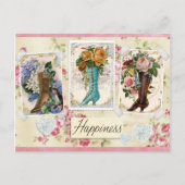 幸せとはステームパンクビクトリアンブーツはがき ポストカード (正面)