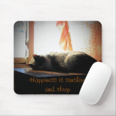 幸せとは太陽の光と眠り マウスパッド (マウス)