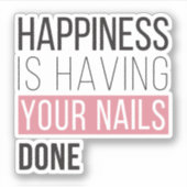 幸せとは爪、 ネイル シール (正面)