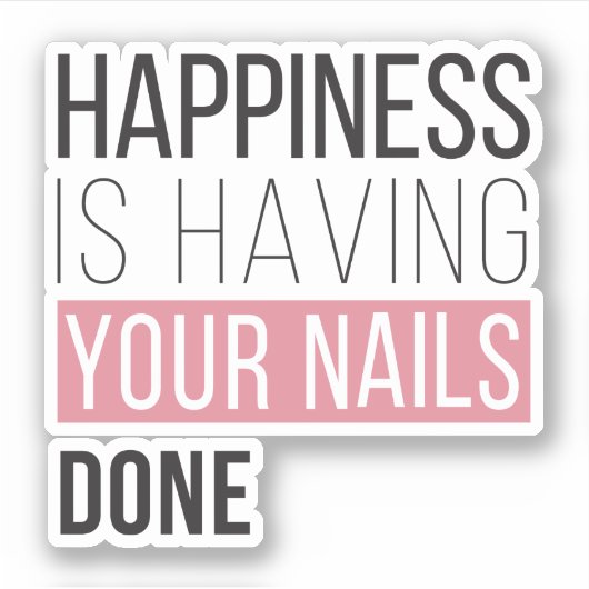 幸せとは爪、 ネイル シール (正面)