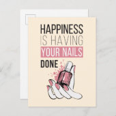 幸せとは爪、 ネイル ポストカード (正面/裏面)