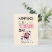 幸せとは爪、 ネイル ポストカード (スタンド正面)