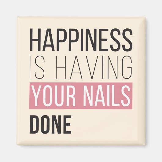 幸せとは爪、 ネイル マグネット (正面)