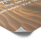 幸せとは砂の指の間の引用文 ポスター (角)