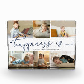 幸せとは私たちの祖父6写真コラージュとして フォトブロック (正面)