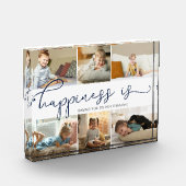 幸せとは私たちの祖父6写真コラージュとして フォトブロック (左)