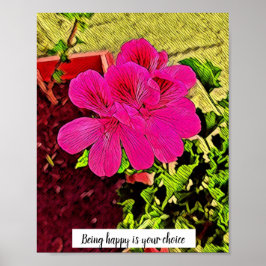 幸せとは花を咲かせることだ ポスター