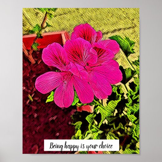 幸せとは花を咲かせることだ ポスター (正面)