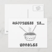 幸せとは麺 ポストカード (正面/裏面)