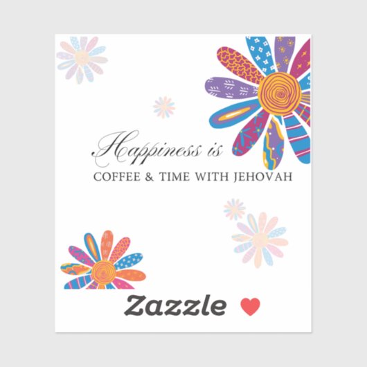 幸せとは…エホバとコーヒー&タイム シール (シート)