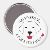 「幸せとは…」ファーエバーファミリーラウンドマグネット マグネット (正面/裏面)