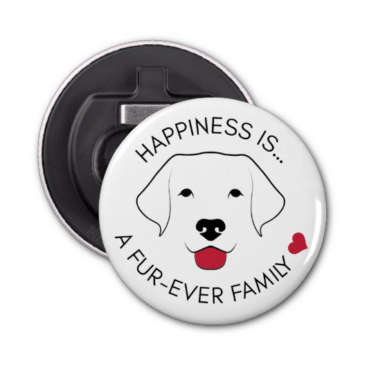 「幸せとは…」ボトルオープナーマグネット 栓抜き (正面)