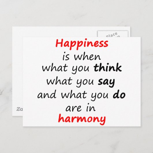 幸せとは… ポストカード (正面/裏面)