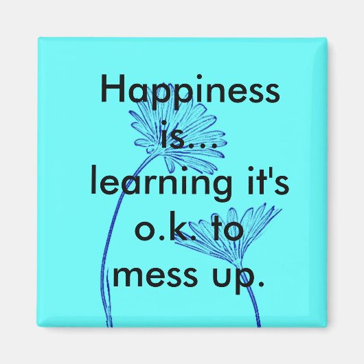 幸せとは…冷蔵庫マグネット マグネット (正面)