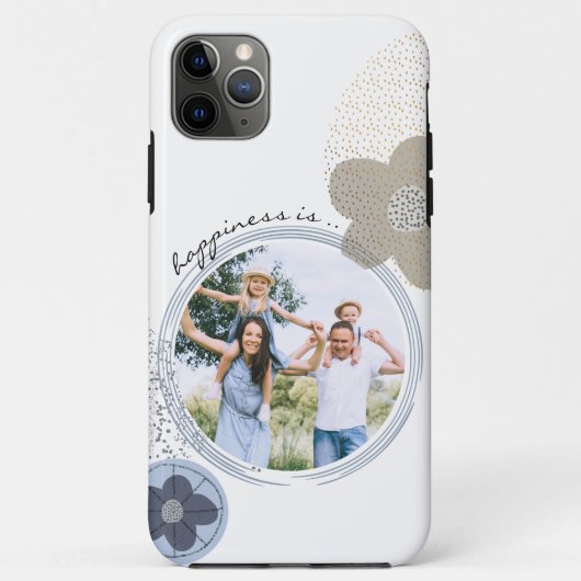 幸せとは…家族の写真 |アーポップ・アートのトの花 Case-Mate iPhoneケース (裏面)