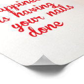 幸せとは、爪、 ネイルを行うこと、ネイルサロン ポスター (角)