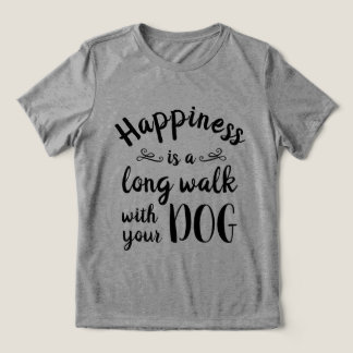幸せとは…犬おもしろいのTシャツ トライブレンドTシャツ