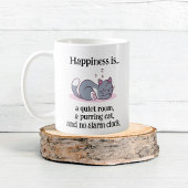 幸せとは…静かな部屋と猫と警報なし コーヒーマグカップ