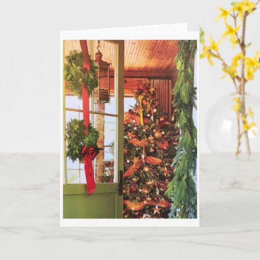 幸せと応援この美しい年の時間 カード (黄色い花)