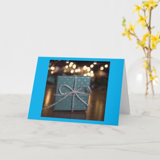 **幸せと応援の贈り物** カード (黄色い花)