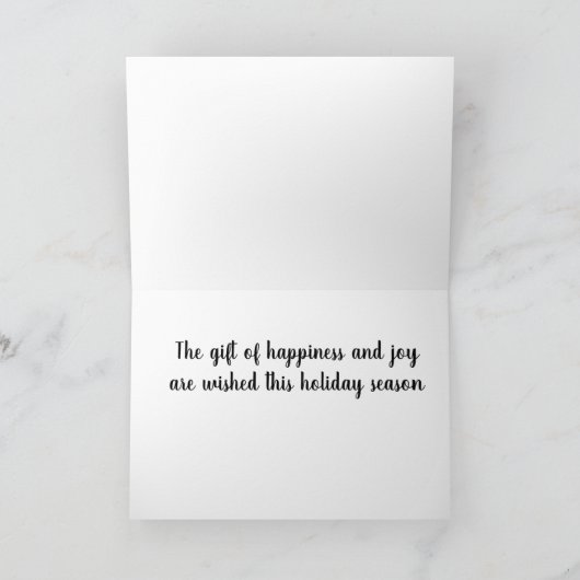 **幸せと応援の贈り物** カード (内部)