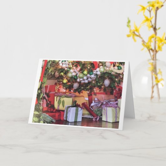 **幸せと応援の贈り物** カード (黄色い花)