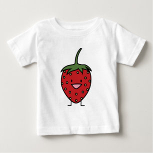 幸せないちご ベビーTシャツ