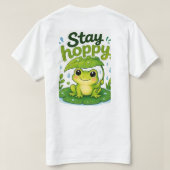幸せなうさぎでいてね Tシャツ (デザイン裏面)