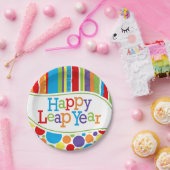 幸せなうるう年7"デザートプレート ペーパープレート (パーティー)